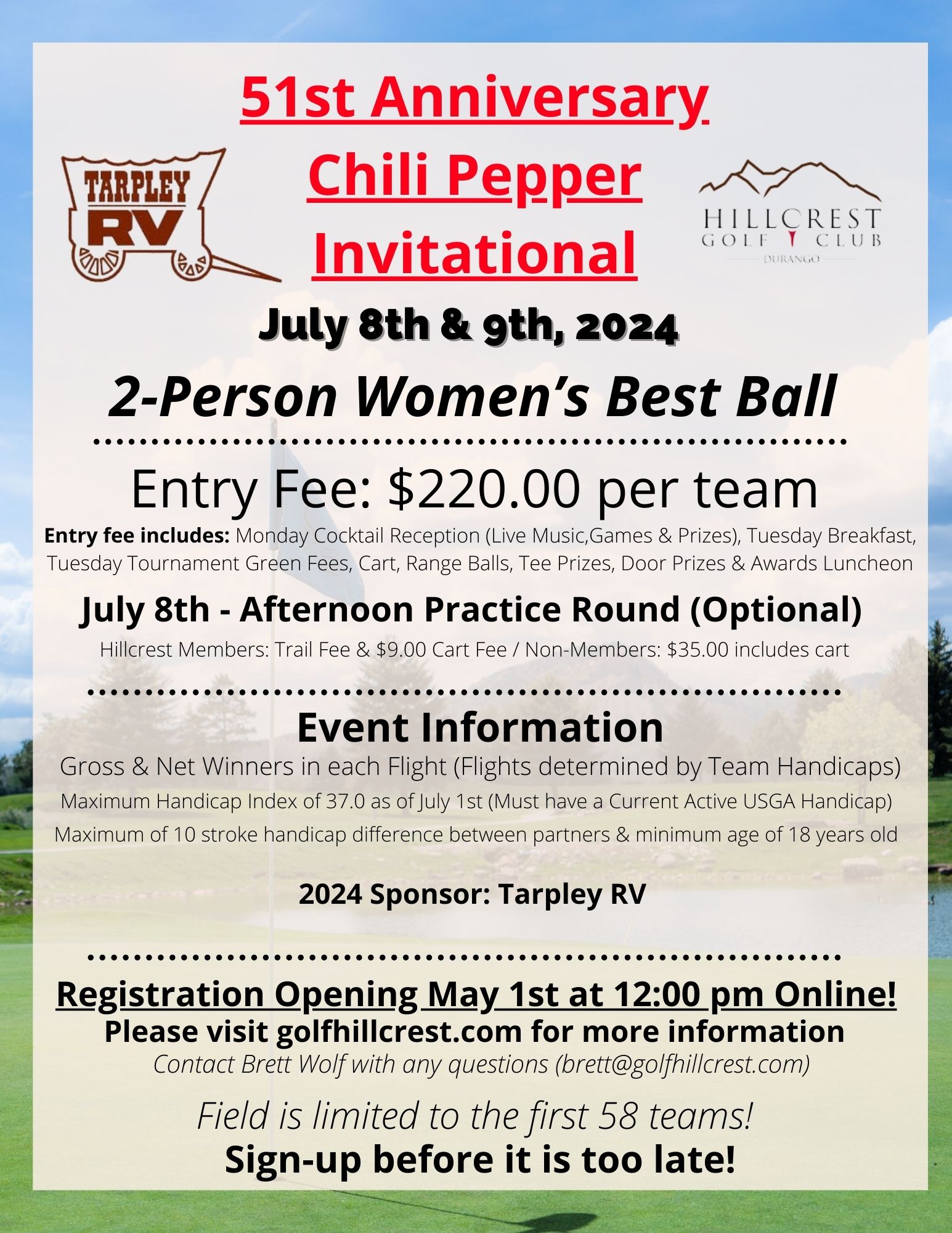  Chili Pepper Registration Flyer 2024